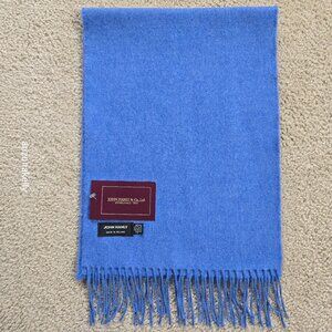 NWT John Hanly Extra Fine Merino Wool Scarf Blue